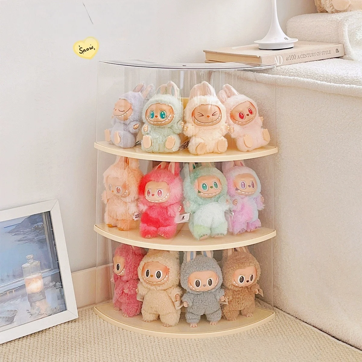 Acrylic Clear Doll Toys  Storage Organizer Box Mystery Box Display Stand Storage Case Waterproof Dust Proof Box Display Stand
