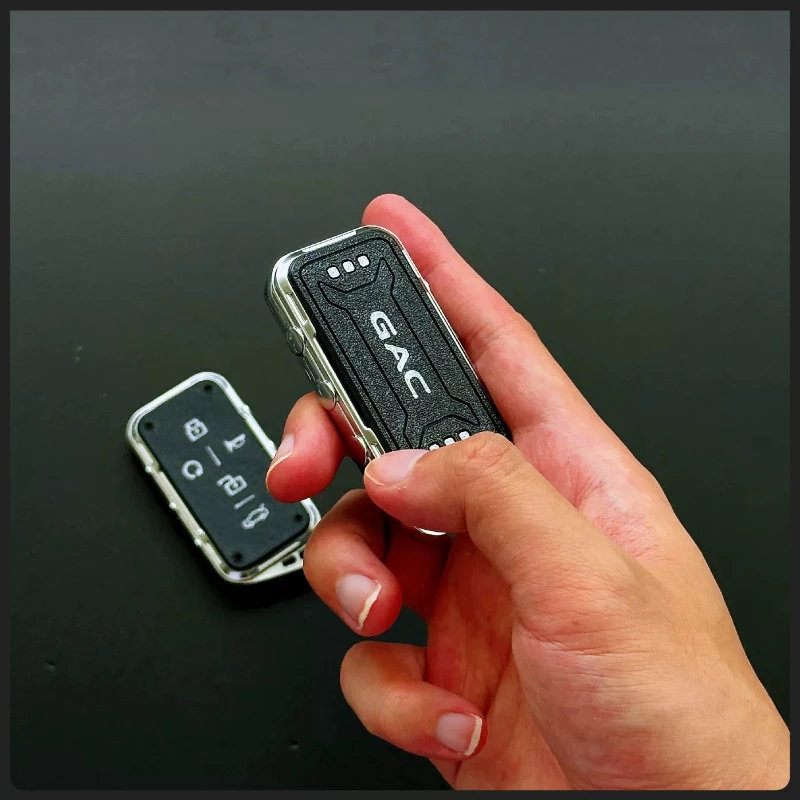 Metal Car Key Protective Cover for GAC Trumpchi M8 E9 GS8 Empow GS3 S7 Non-Destructive Modified Replacement Remote Fob Interior