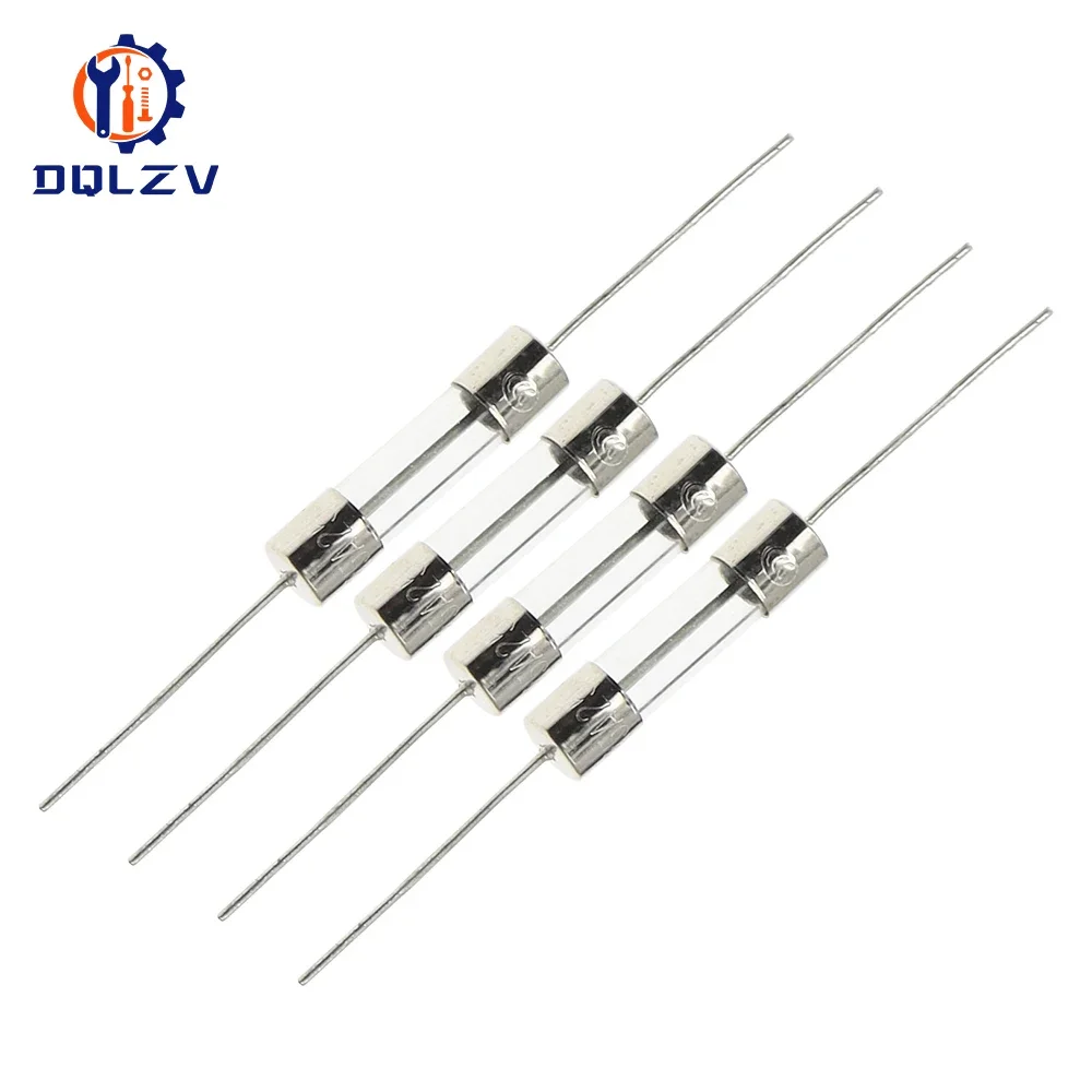 5*20mm Axial Glass Quick Break 250V With Lead Wire 1/2/3/4/5/6/7/8/10/15/20/30A The Fuse Tube