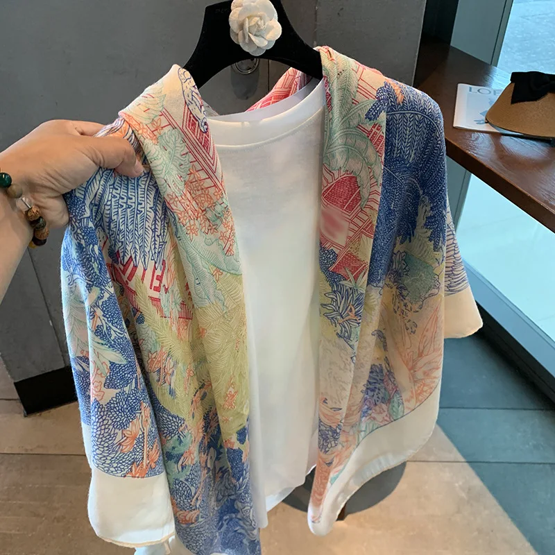 

Весенне-осенний хлопково-льняной текстурированный квадратный шарф для женщин, летний, клетчатый шарф для путешествий и фотосессий, -condi