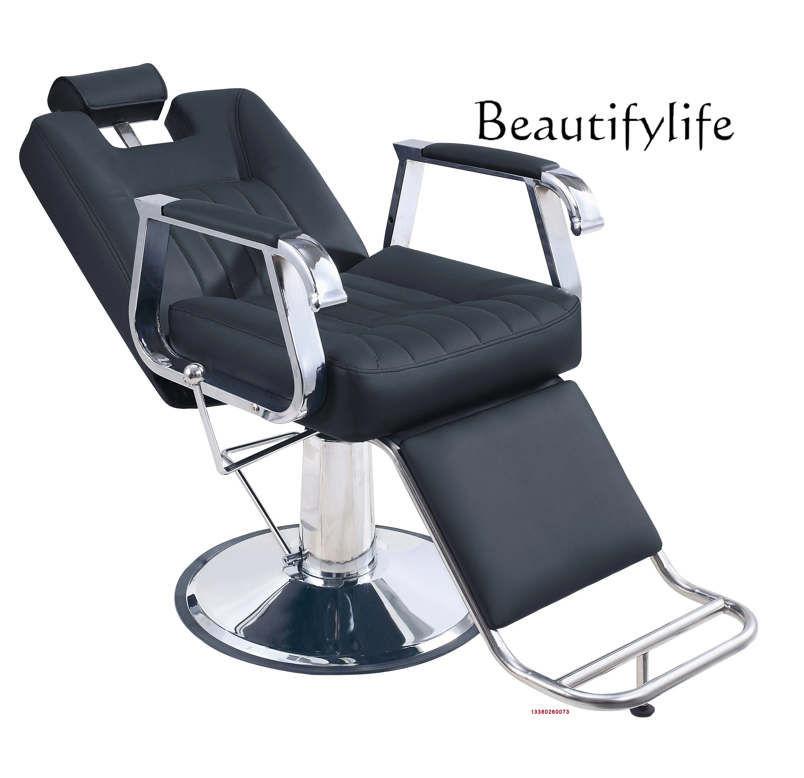 Simple Hair Chair Can Be Put down Barber Back Hair Care Head Therapy Chair Men's Shaving Therapy Chair