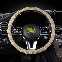 Universal Silicone Car Steering Wheel Cover Massage Steering Wheel Cover Comfortable Non-slip Wear- Resisting