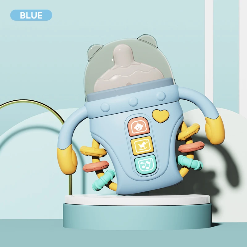 TeWindsor-Hochet musical pour bébé, jouet musical pour nouveau-né, sucette douce pour biSantos, hochets mobiles, musique vocale apaisante, 1PC