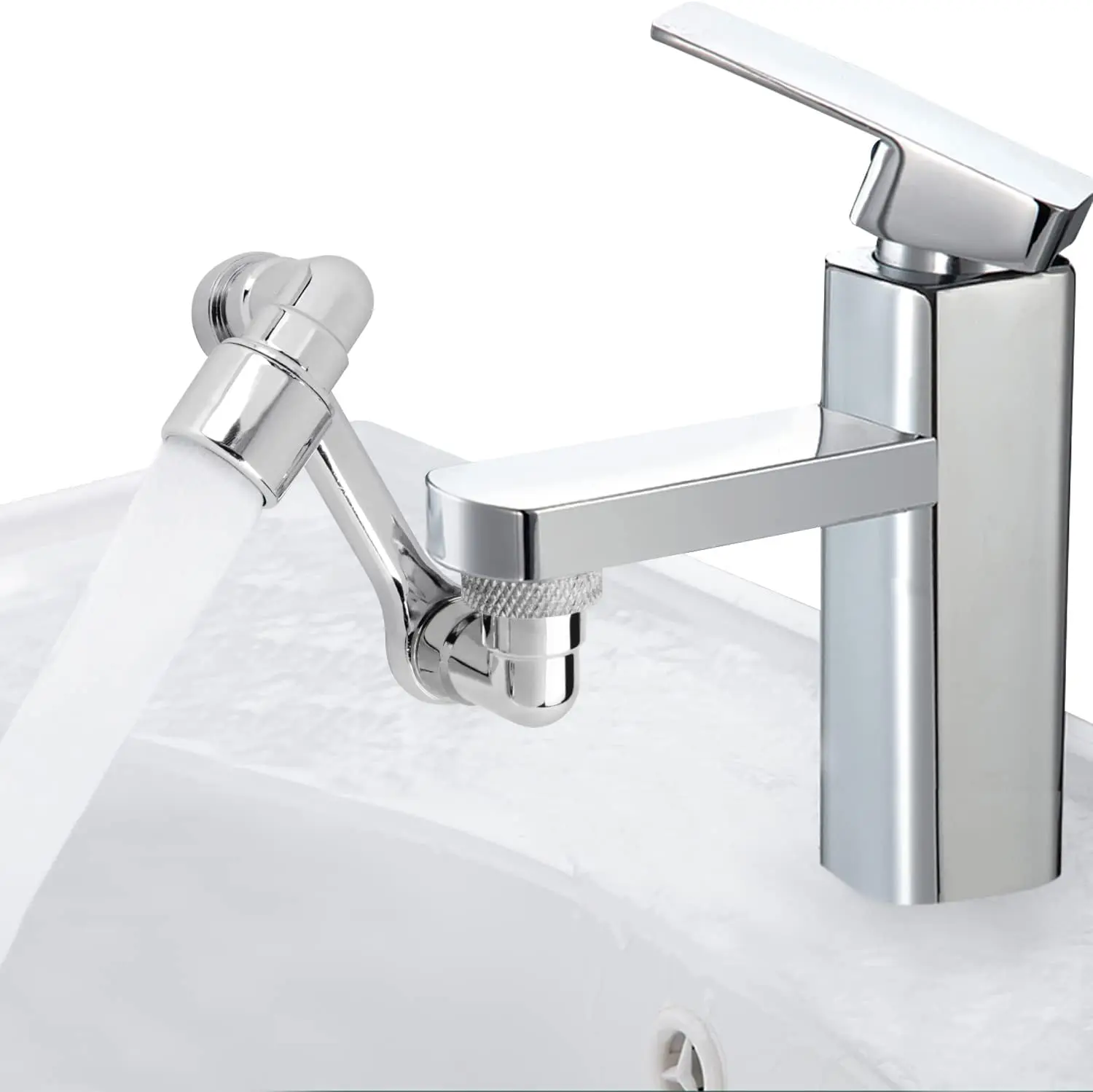 1080° Rotating Faucet Aerator Extender Large-Angle Water Nozzle Adapter Universal Splash Filter Kitchen Tap Exten