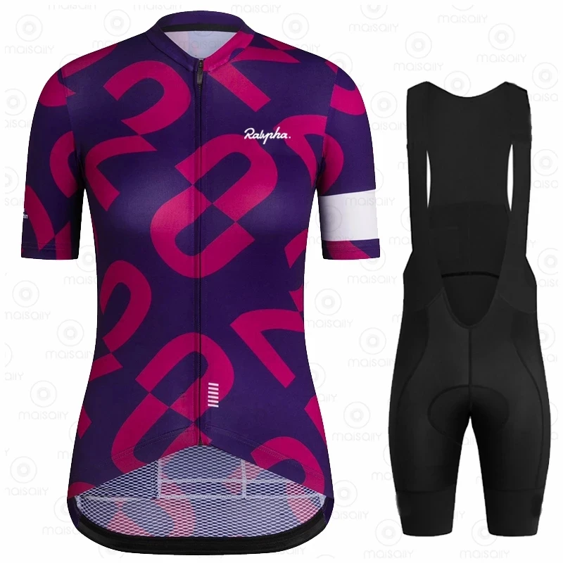 Ralvpha Cycling Jersey Set for Women, Bike Team Cycling Clothing, Quick Dry Uniform, Bicycle Jersey Suit, Summer, 2022