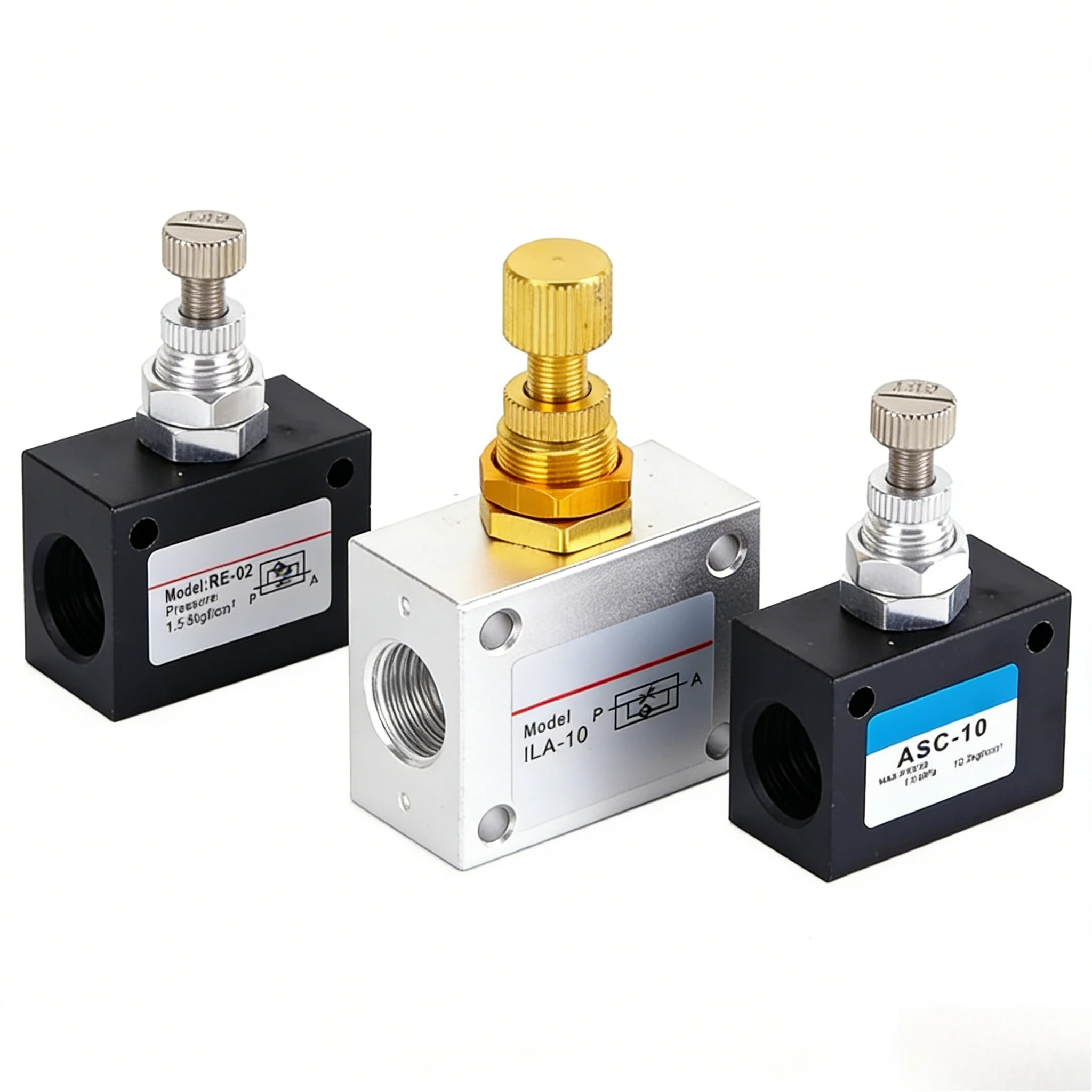 One-way Throttle Valve ASC-06-08-10-15 Flow Adjustment KLA-06-08-10 RE01-02-03-04