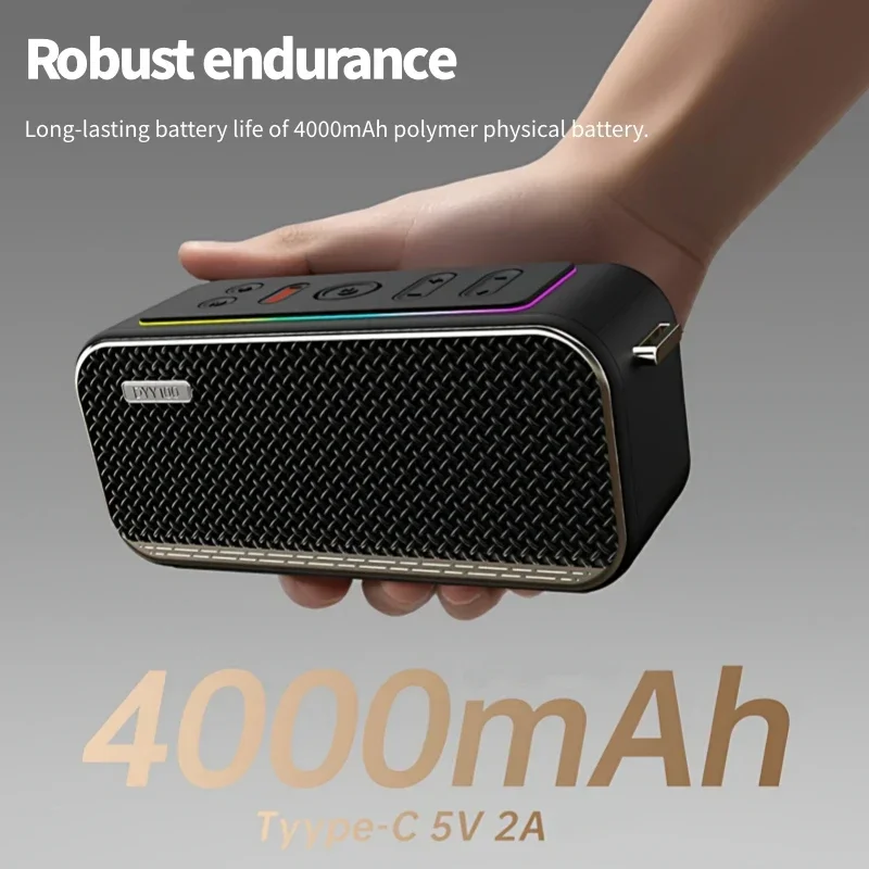 

2025 Новые беспроводные Bluetooth-колонки для домашнего объемного звучания, большая громкость, портативный уличный маленький звук, высокое качество, сабвуфер с большим весом