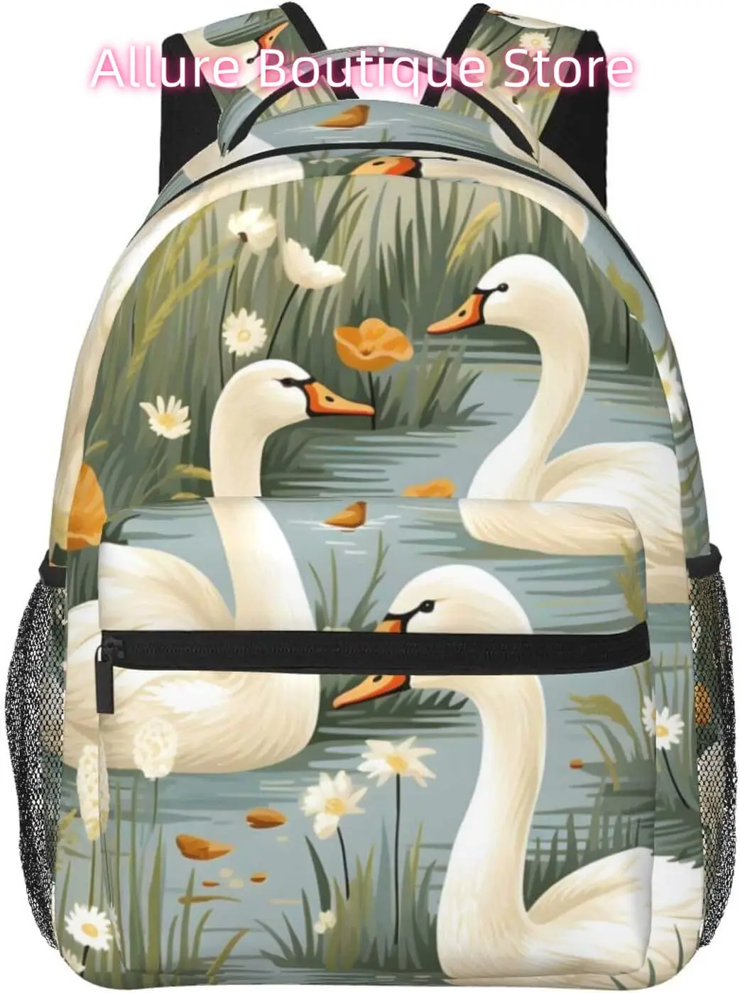 

laptop bag back to school Cute Ducks Lightweight Laptop Backpack Lightweight Multipurpose Travel Casual Daypack Unisex College B