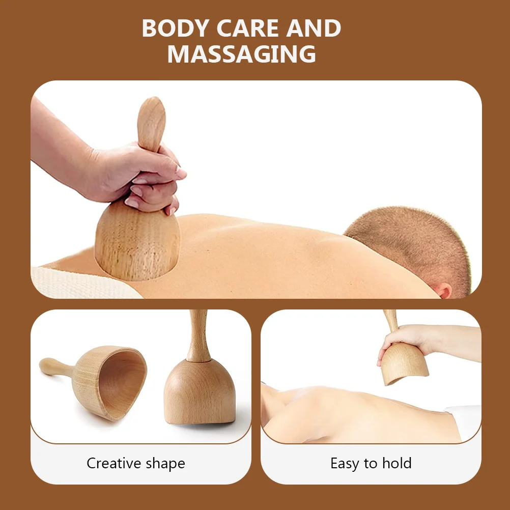 2 Stuks Gua Sha Massage Cups Bruine Cup Vormige Zuig Therapie Lichaamsverzorging Schrapen Tool Cupping Apparaat Therapie Cupping Cup