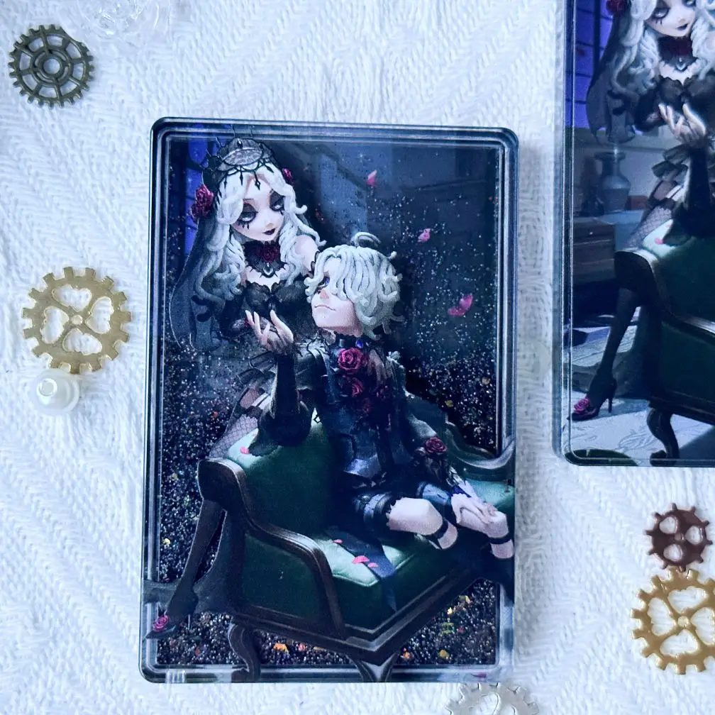 Game Identity V Anime Ada Mesmer Emil Cartoon Acrylic Quicksand Mahjong Ornament Collect Student Props Birthday Gifts