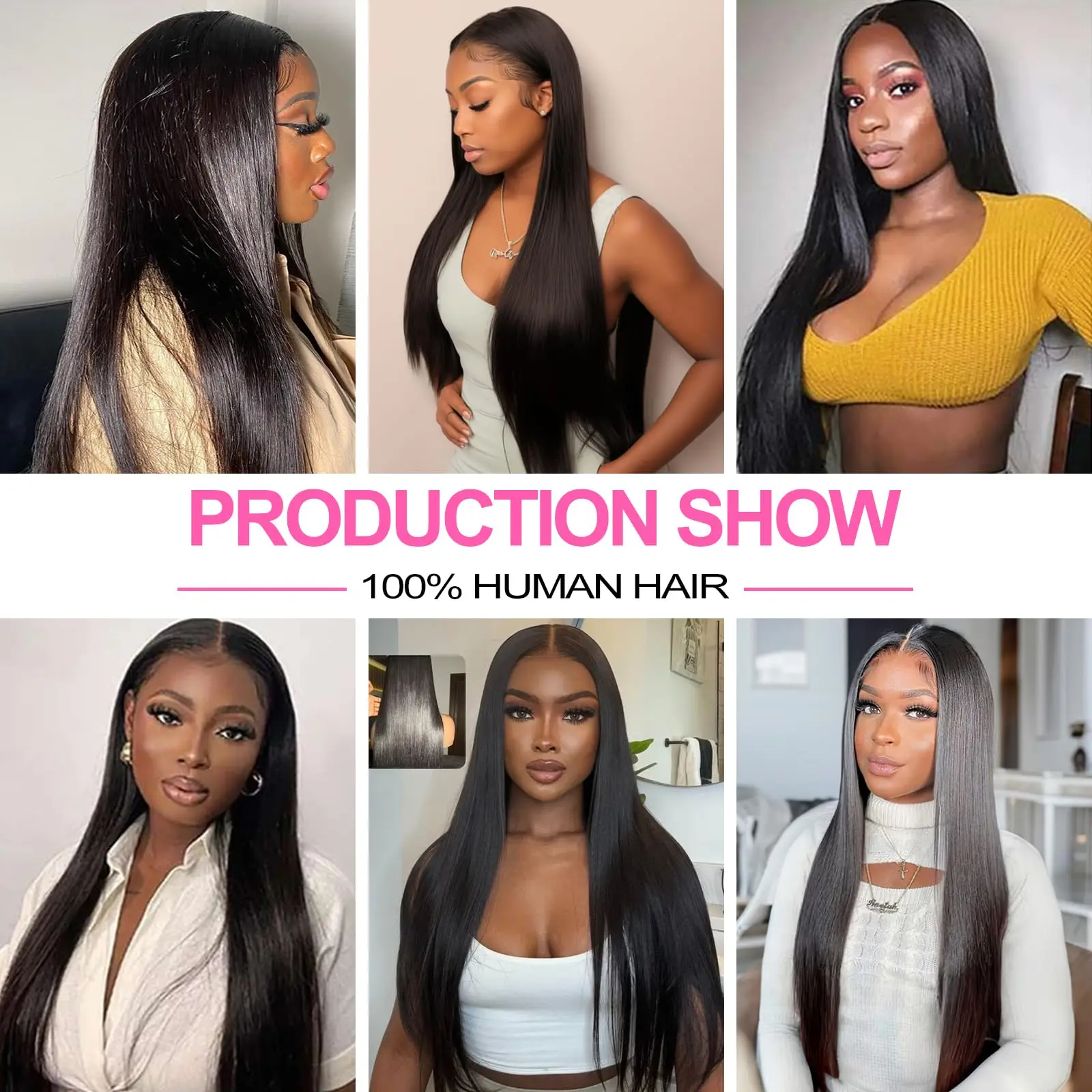 Straight Bundles Human Hair 12A Human Hair 4 Bundles Straight Hair 20 22 24 26 Inch Brazilian Virgin Deal Human Hair Extensions image 6