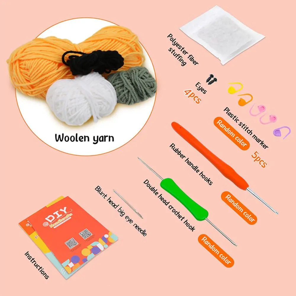 Stricken Starter Kit Anfänger Häkeln Kits Starter Kit Einfaches Garn DIY Anfänger Anhänger Puppen Stricken Werkzeug Set Einfach Zu Tragen