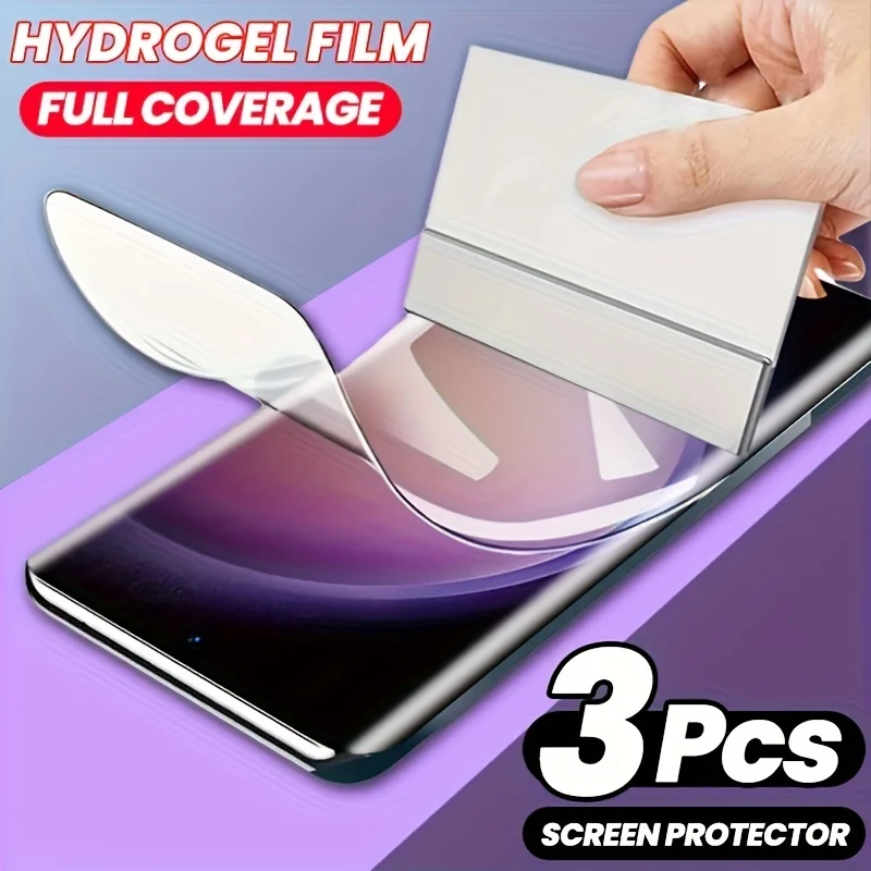 

Гидрогелевая пленка с полным покрытием, 3 шт., для Samsung Galaxy S23 S22 S21 S26 S25 S24 Ultra Plus, защитная пленка для экрана