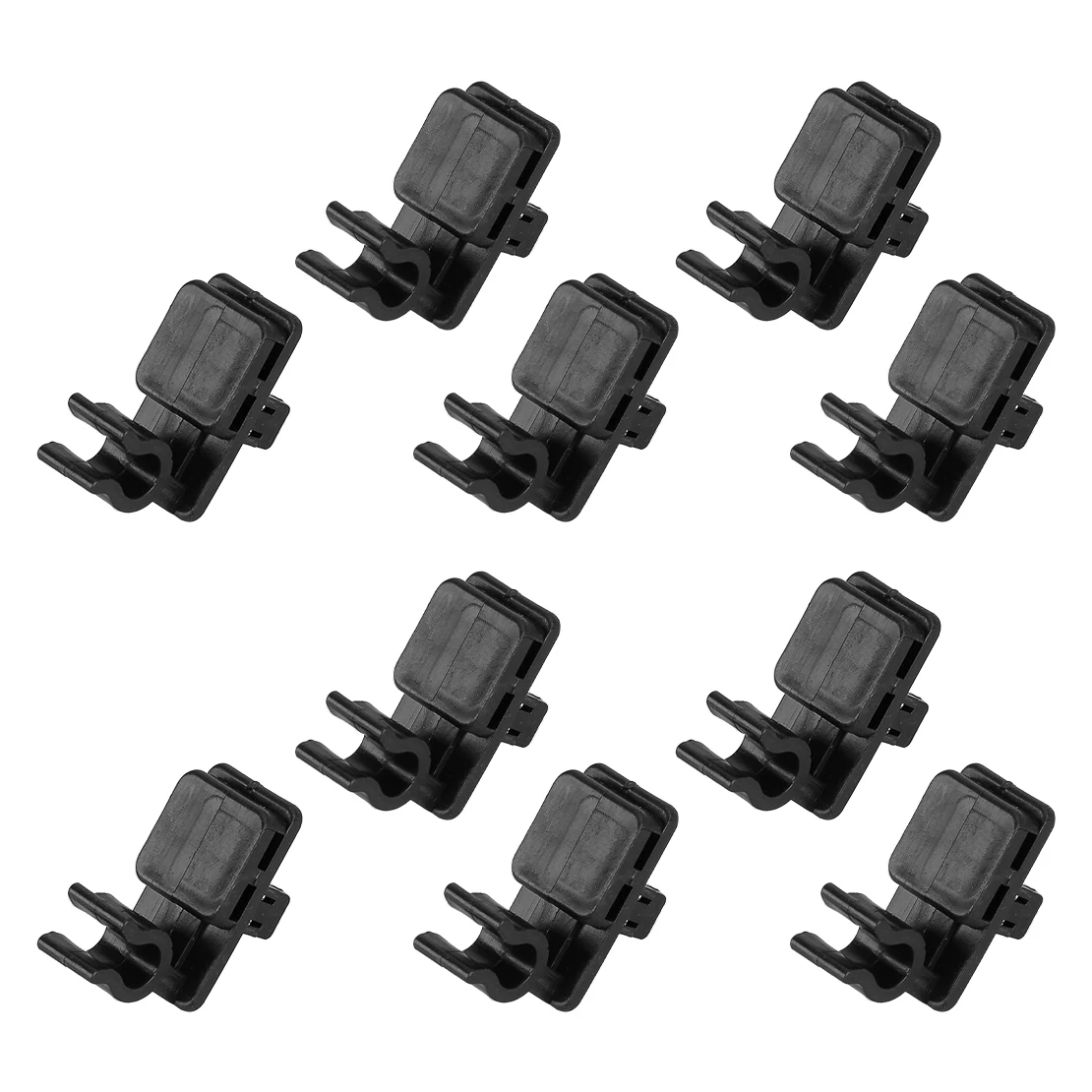 20Pcs Black Hood Prop Rod Clip Nylon Fit for Isuzu TFR TFS Trooper Holden Rodeo Chevrolet LUV Vauxhall Brava