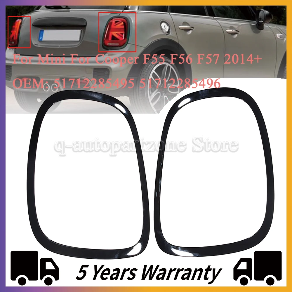 Tail Light Surround Trim For Mini For Cooper F55 F56 F57 2014+ Rear Frame Lamp Cover Finish Auto Parts 51712285495 51712285496