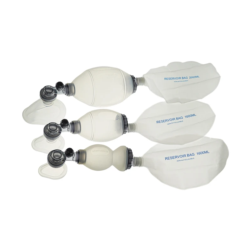 Tierarzt Silicone Reusable Manual Resuscitator With Reservoir Bag First Aid Cardiopulmonary Resuscitation Tools