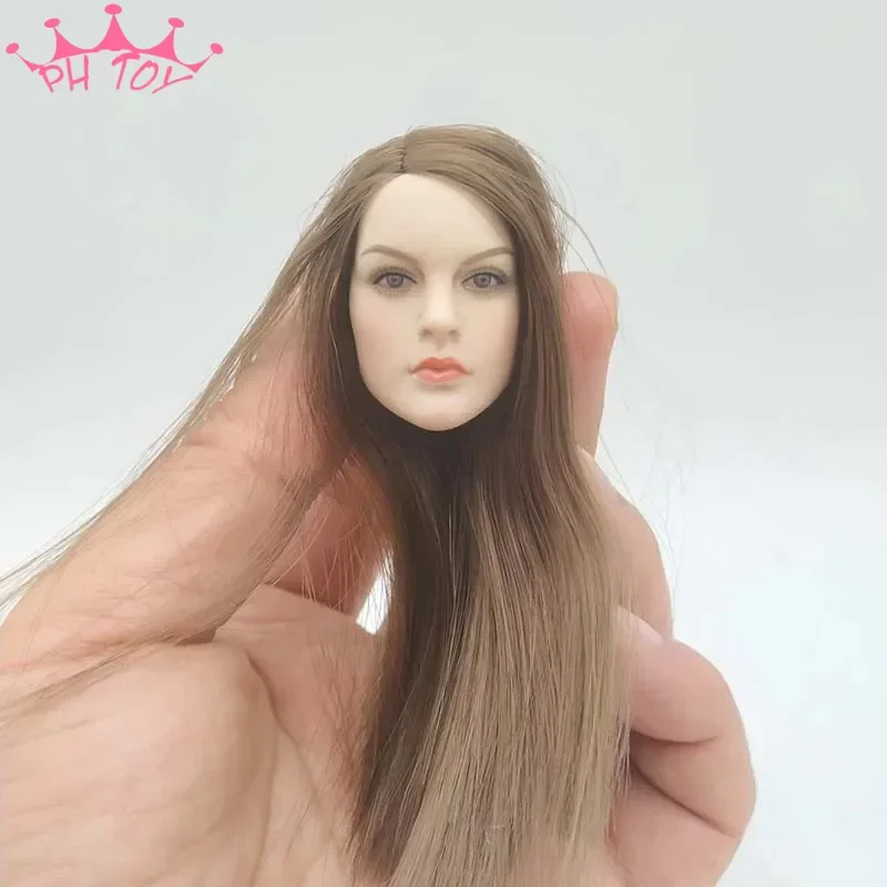 1/6 Scale Princess Kate Head Sculpt KT005 Female Solider Brown Hair Head Played Model for 12in Action Figure Doll