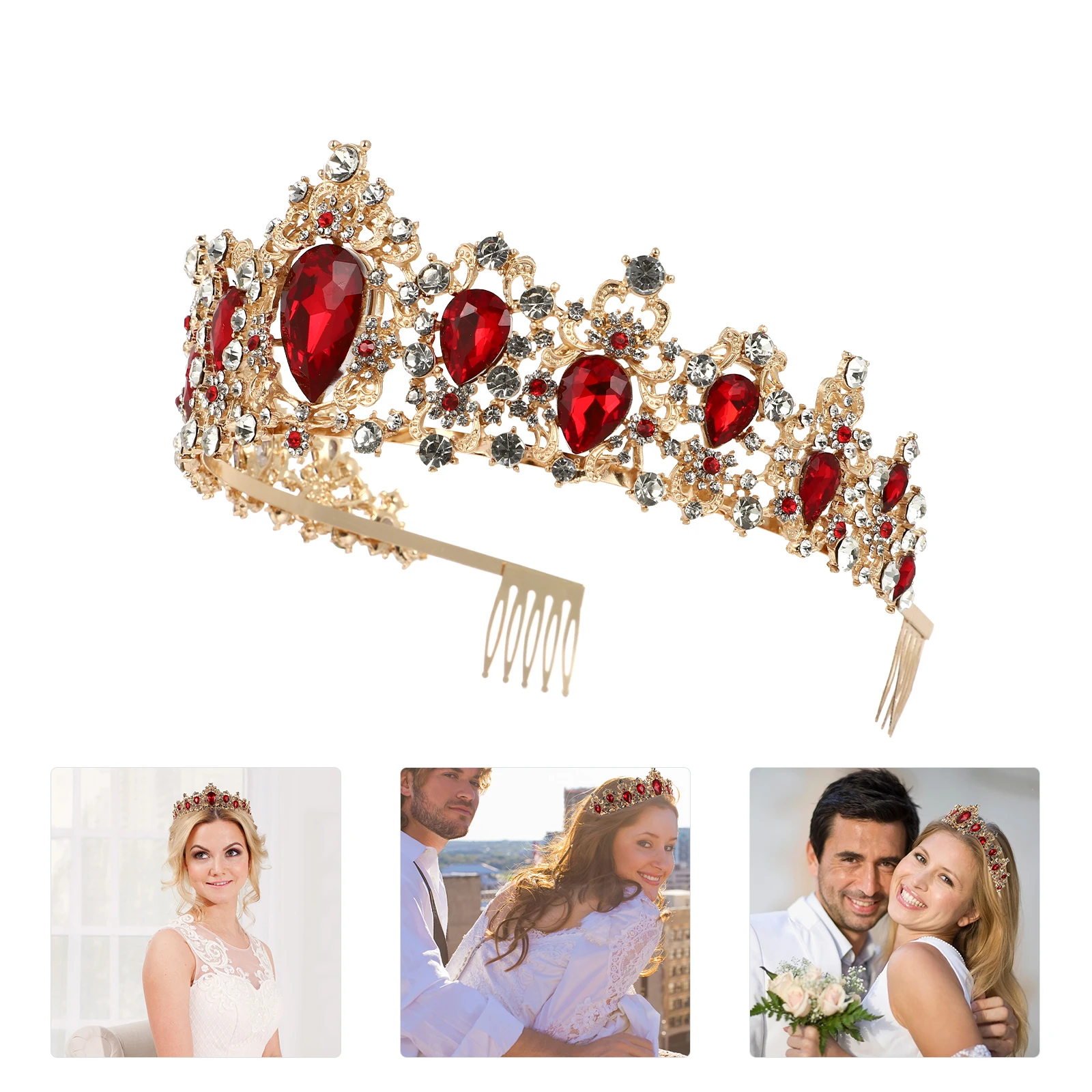 

Свадебная тиара, головной убор, свадебные аксессуары для волос с кристаллами, диадемы, короны, женские винтажные свадебные короны со стразами, инструмент для укладки волос