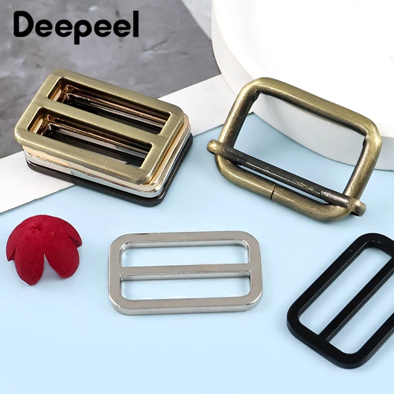 

10Pcs 20-38mm Metal Buckles Webbing Tri-Glide Slider Clasp Shoulder Bag Strap Adjust Buckle Leather Crafts Sewing Accessories