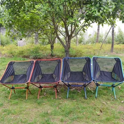 Folding Beach Chair Portable Folding Beaches Chairs Self-driving Car Super Light Fishing Barbecue Outdoor Garden Loungers Alloy