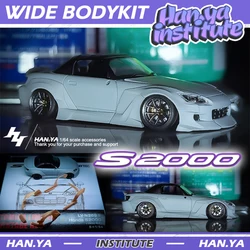 1/64 Hanya S2000 Wide Body Kit for Model Car Standard Modified Parts Collection Vehicle for Hotwheels Tomica