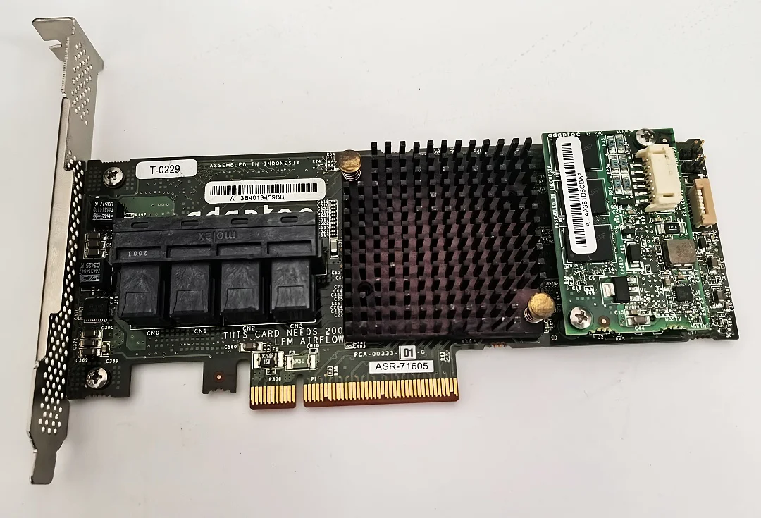 Adaptec ASR-71605 2274400-R 16-Port 6Gb/s 1GB SAS SATA PCIe RAID Controller