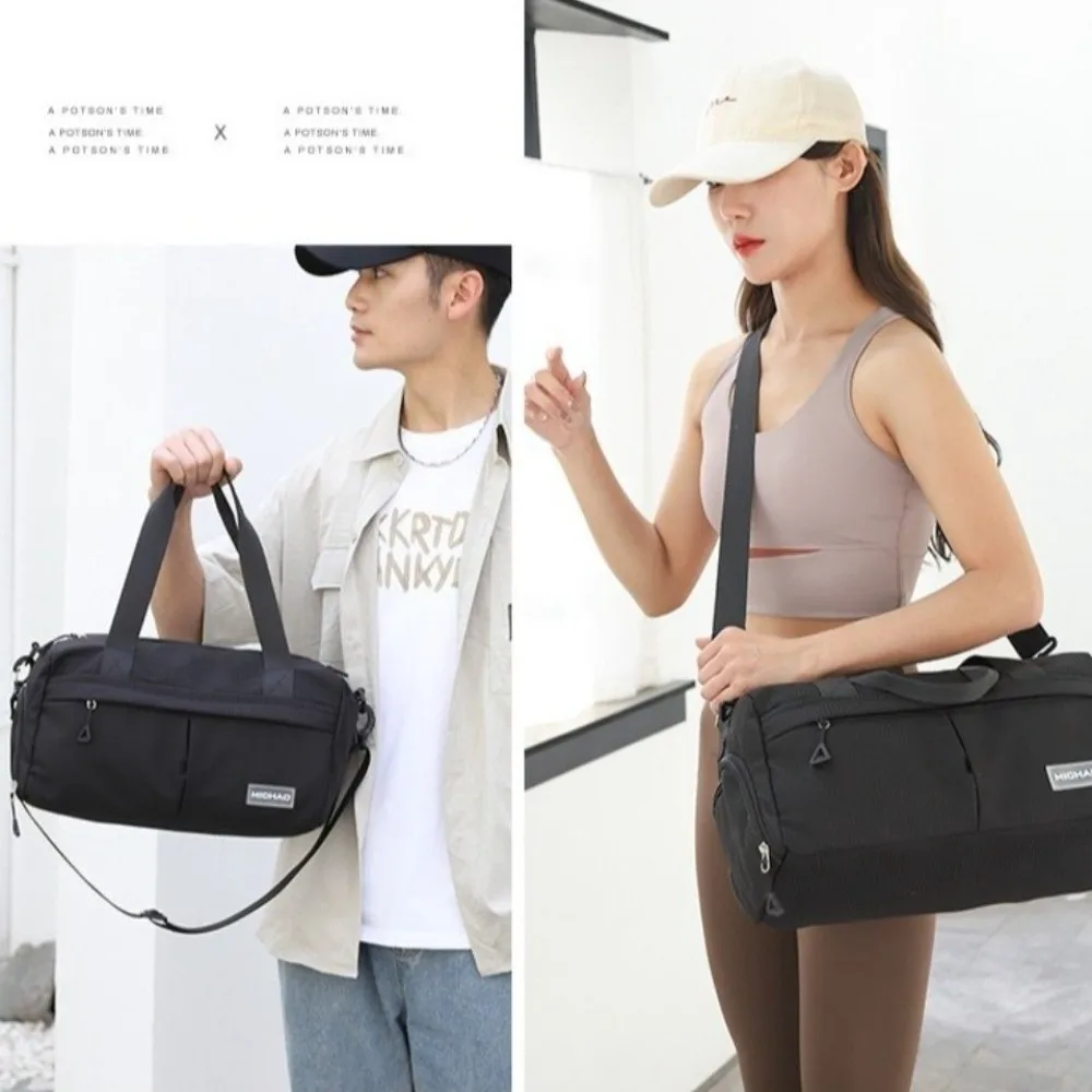 Shoe Compartment Travel Duffel Bag Dry and Wet Separation Large Capacity Fitness Shoulder Bag Multi Pocket Waterproof