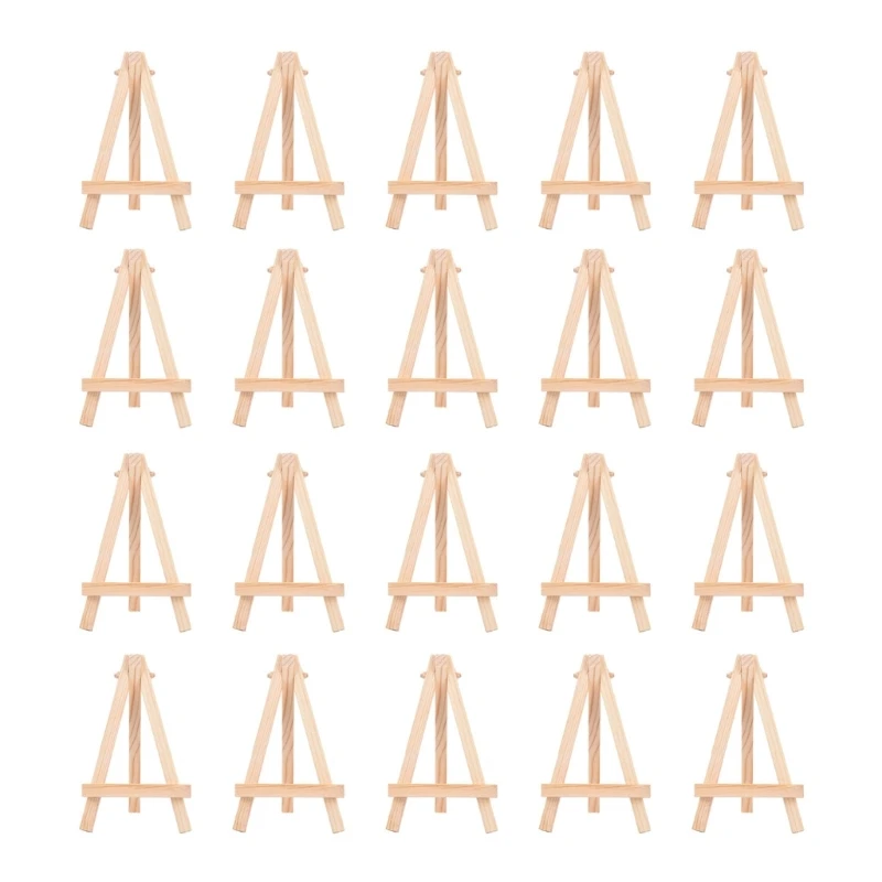 

20 Pieces Triangles Easel Easels Small Easel for Pictures Table Easel for Display of Painting Drawing Picture Frame