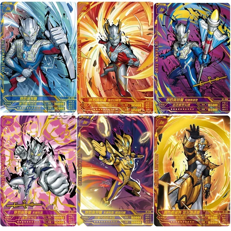 Original KAYOU Ultraman Cards JR Series006-011 Anime Characters Commemorative Collection Card Children Toys