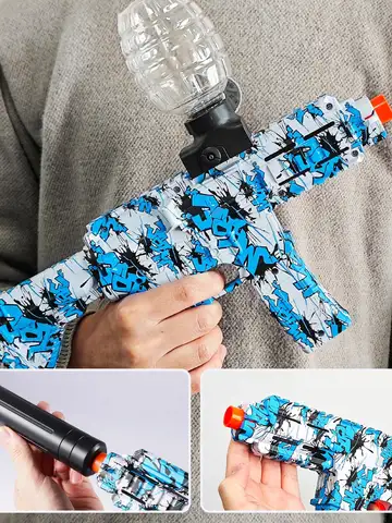 M416 Mini Electric Ball Blaster Toy Gun, High-Speed Rechargeable, Summer Outdoor Fun, Family Pool/BBQ Games(No Bullets)