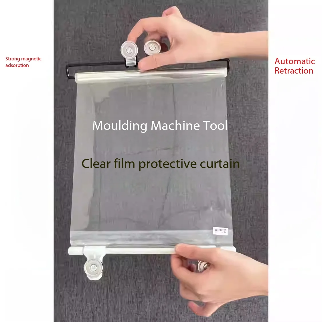 Automatic Retractable Protective Curtain for Injection Molding Machines, Heavy Duty Machine Tool Cover for Mold Safety