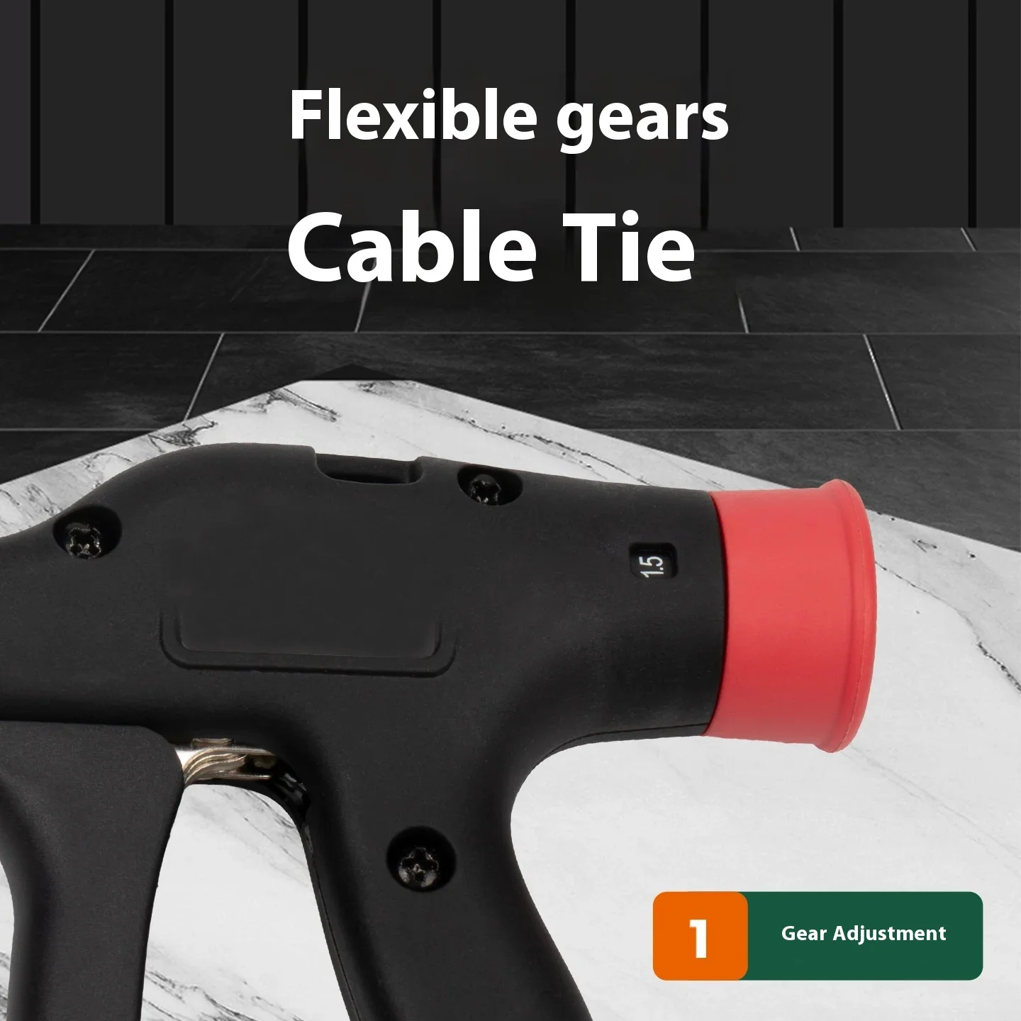 Nylon Cable Tie Plastic Tie Gun VSZ-800Z Automatic Tightening and Cutting Tool Gun, Quick Bundling Wire Tie Binding Gun