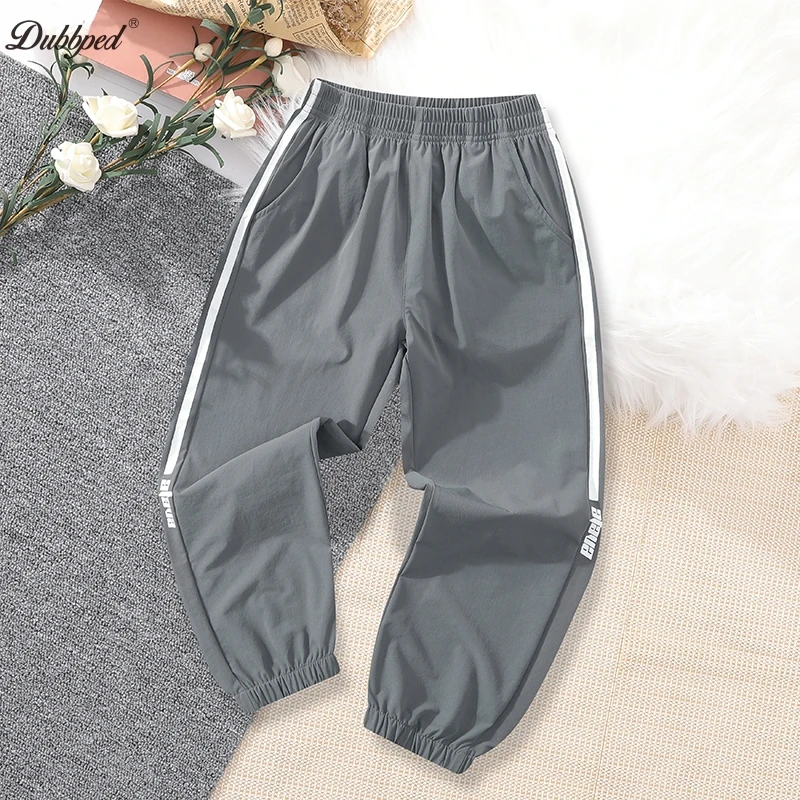 Dubbped Boys kids summer anti mosquito pants trousers boys thin pants new children's summer fast drying sports pants trousers