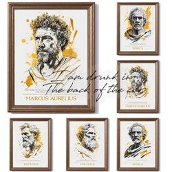 Stoic Philosophy Quotes Poster Canvas Printing Marcus Aurelius Seneca Philosophy Wall Art Decor Ancient Greek Stoic Quotes Decor
