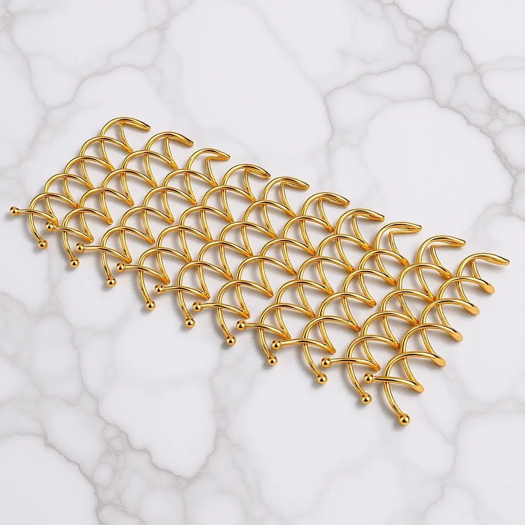 20Pcs Spiral Hair Clips Metal Spiral Hairpins Easy Secure Bun Maker for All Hair Types Women Bridal Wedding Accessories