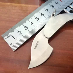 NEW EDC Portable Stainless Steel Leaf Knife Portable Mini Fruit Knife Outdoor Pocket Survive Kit Camping Hiking Folding Knife