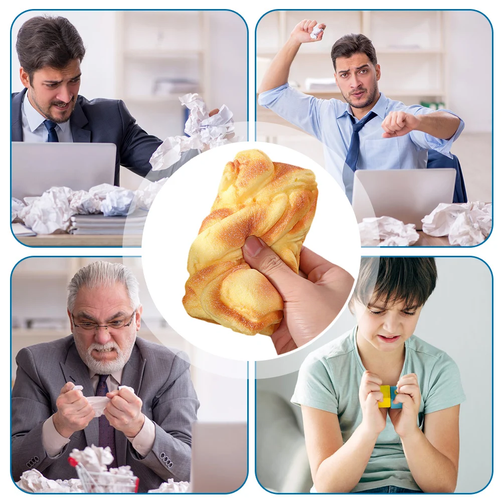 Bread Decompression Toy Soft Toasts Bread Shape Squishies Toy For Adults Kids