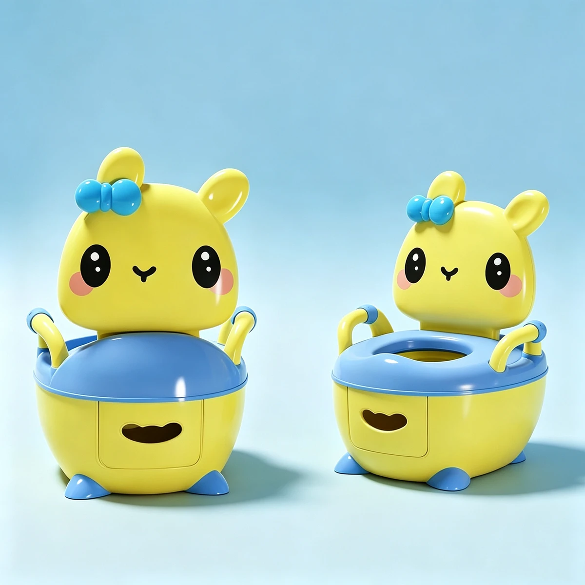

Baby Potty Toilet Seat Cartoon Rabbit Portable Children's Potty Training Seat Baby Boy WC Pot Baby Toilet Boy Urinal Travel Pot