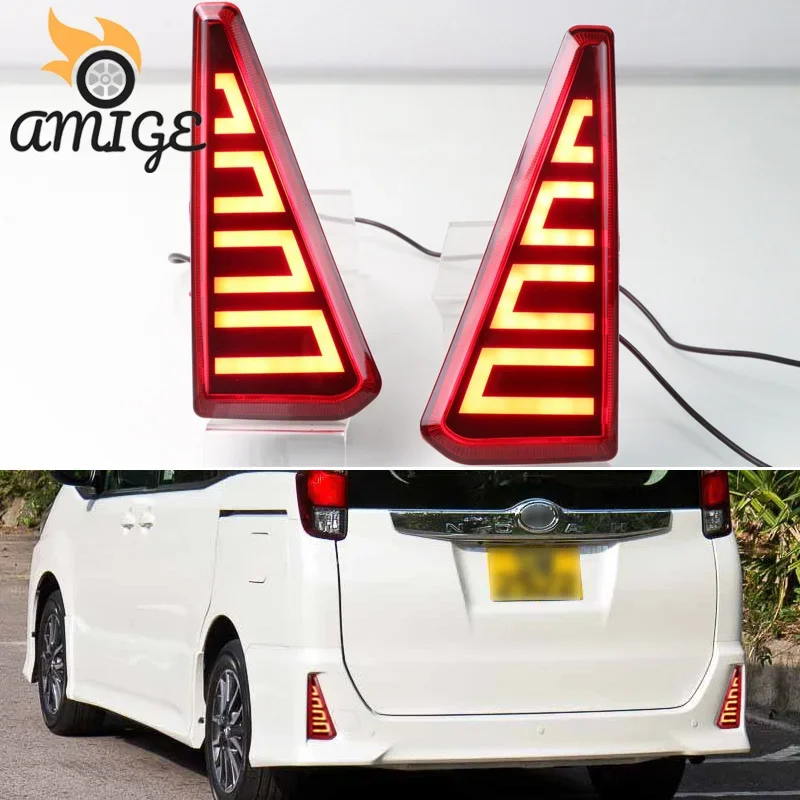 

Car LED Taillights For Toyota NOAH VOXY 80 Series Backup lamps Brake Light Rear Bumper Decoration Reflector Auto Lamp