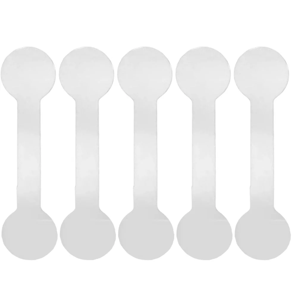 

200pcs White Square Head Paper Price Tags for Rings Necklaces Jewelry Shop Labels Easy Remove No Residue Stickers