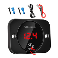 12V-24V LED Digital Voltmeter Waterproof Voltage Gauge Meter Battery Tester With Digital Touch Display Panel For Car Boat Marine