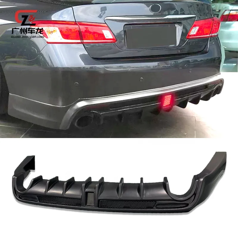 Car Body Kits For Lexus Es Es350 2006-2012 Car Accessories Rear Bumper Diffuser Lip with Brake Light Car Exterior Tuning Parts