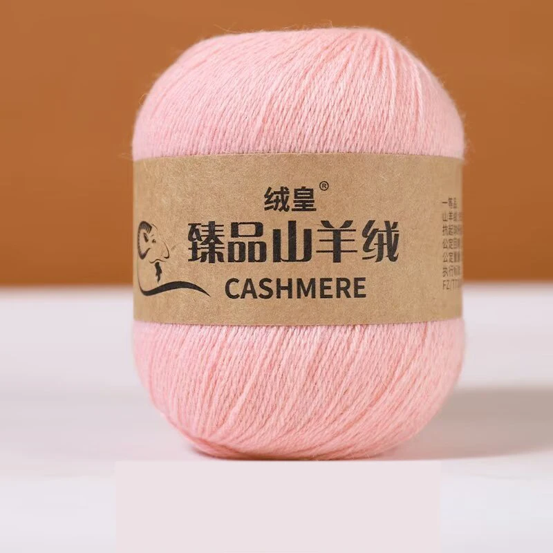 50g/roll Cashmere Yarn for Crocheting 3-Ply Hand-knitted Yarn Crochet Threads Yarn Baby Sweater Hat Yarn for Knitting Purses