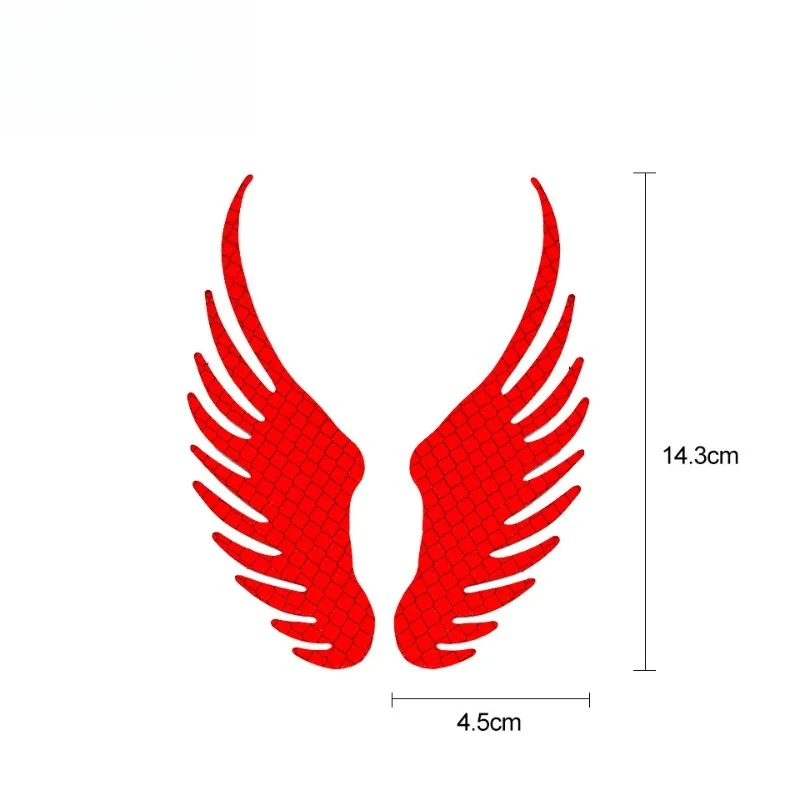 New Reflective Stickers Creative Cartoon Angel Wings Car Stickers Car Stickers Car Reflective Stickers Scratch Mask Strips