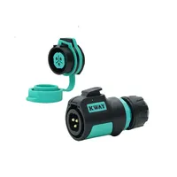 KWAY K20 Waterproof IP68 M20 Aviation Male Plug Female Socket 2 3 4 5 7 9 12 Pin 5A 20A AC DC Cylindrical Power Connector