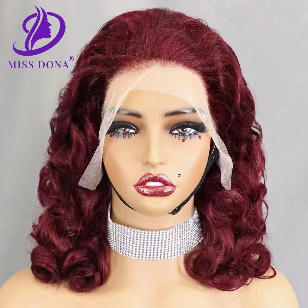 

Glueless 300% Bouncy Loose 13x4 Lace Front Wigs 16-28 inches Brazilian Remy Human Hair for Black Women