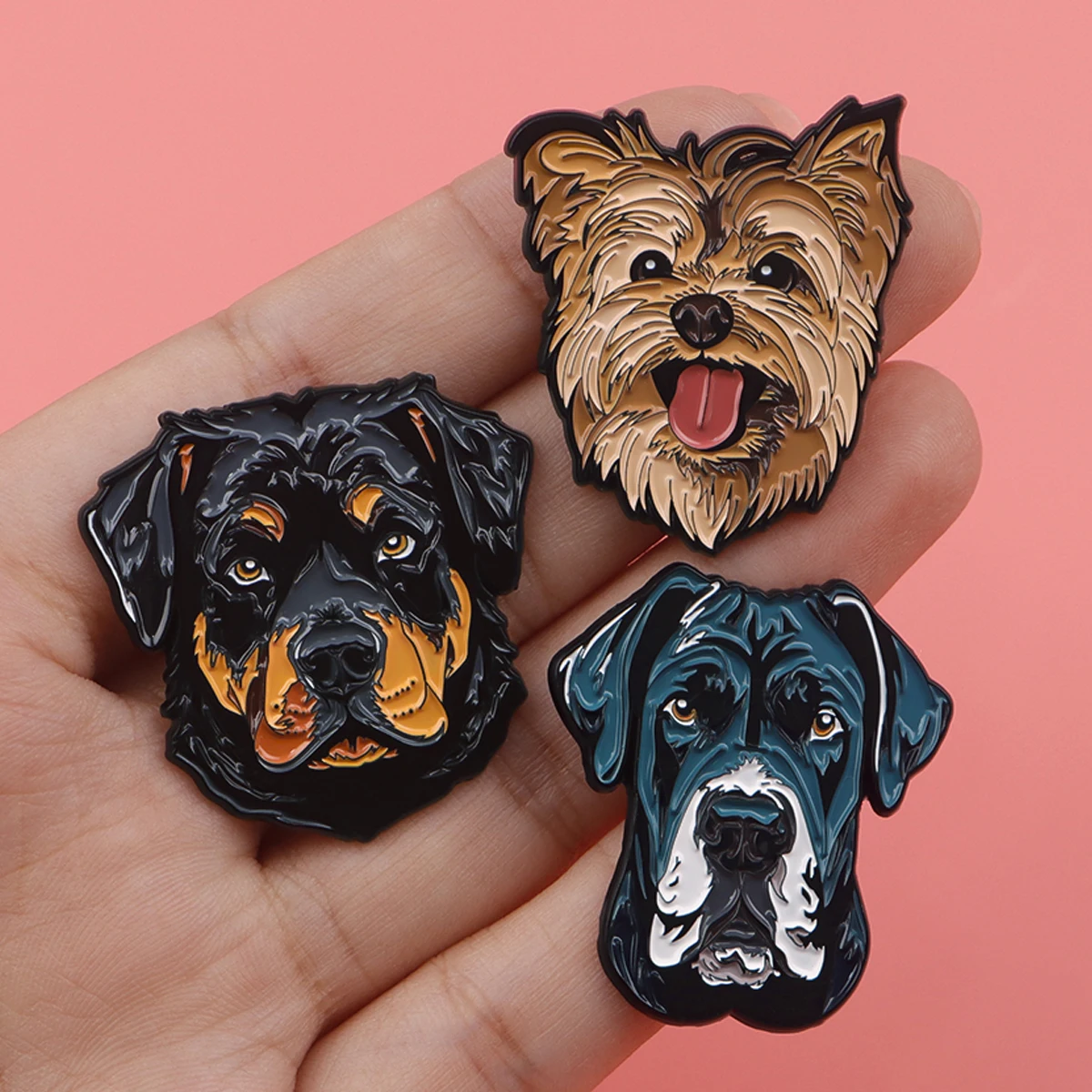 Cute Pet Dogs Pins Cartoon Animals Badge Brooches for Clothing Enamel Pin Women\'s Badges Jewelry Accessories Gifts for Friends