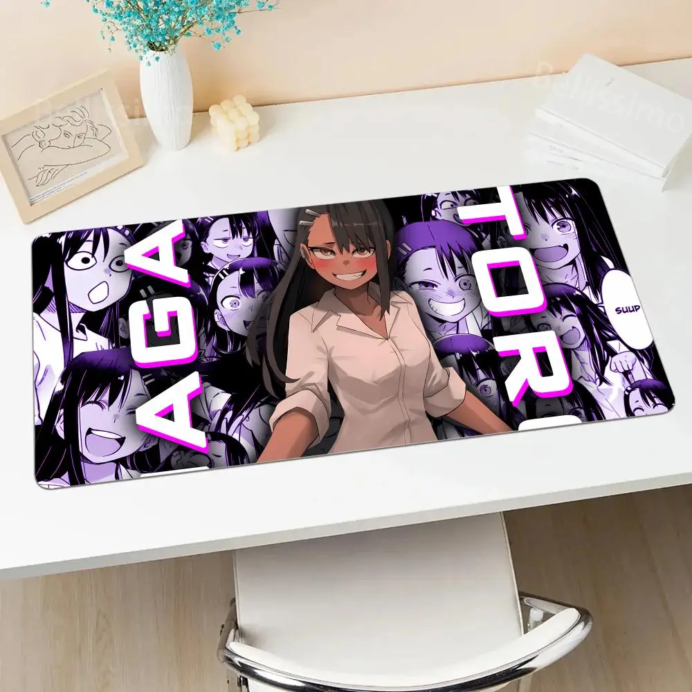 

Nagatoro Mouse Pad Kawaii All Size Edge Locking Rubber Desk Mat Anime Hot Selling High-end E-sports Keyboard Pad For Home Netbar