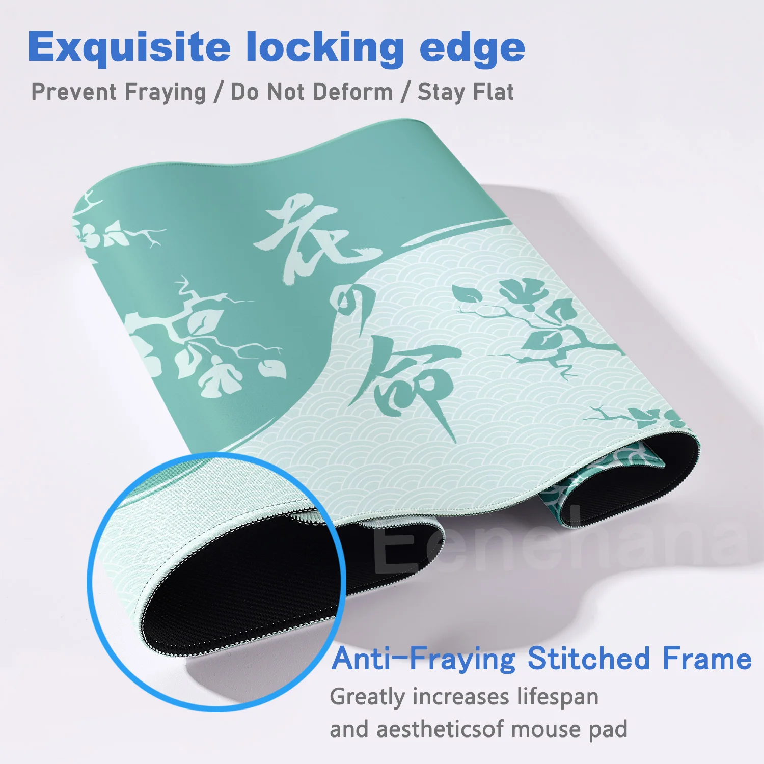 HD Black and White Yin-Yang Flower Mouse Pad PC Gaming Extended Mousemat Large Desk Pad Gamer Non Slip Rubber Mousepad 900x400