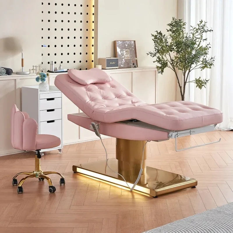 

Custom 3 motors electric massage table Beauty Salon Spa Lash Beauty Facial Bed